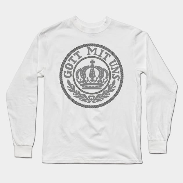 GOTT MIT UNS SILVER Long Sleeve T-Shirt by Devotee1973